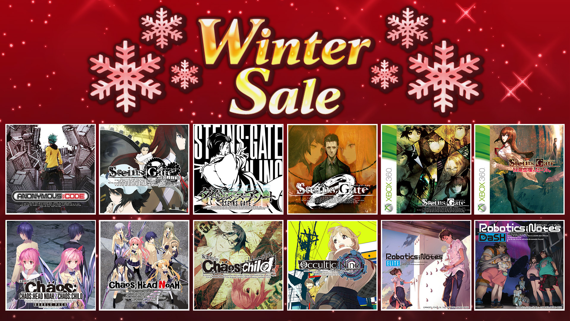 科学ADVタイトルがMAX75％オフ！MAGES.ウインターセール開催中